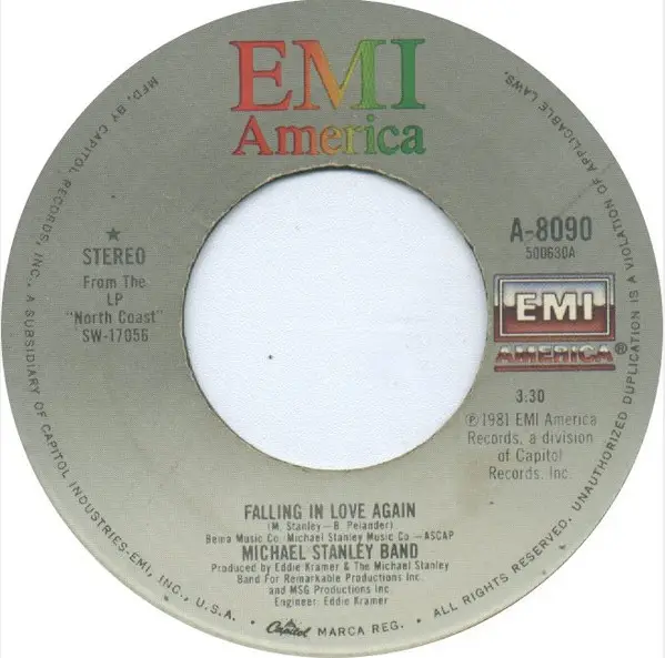 Michael Stanley Band Falling In Love Again / Does It Hurt