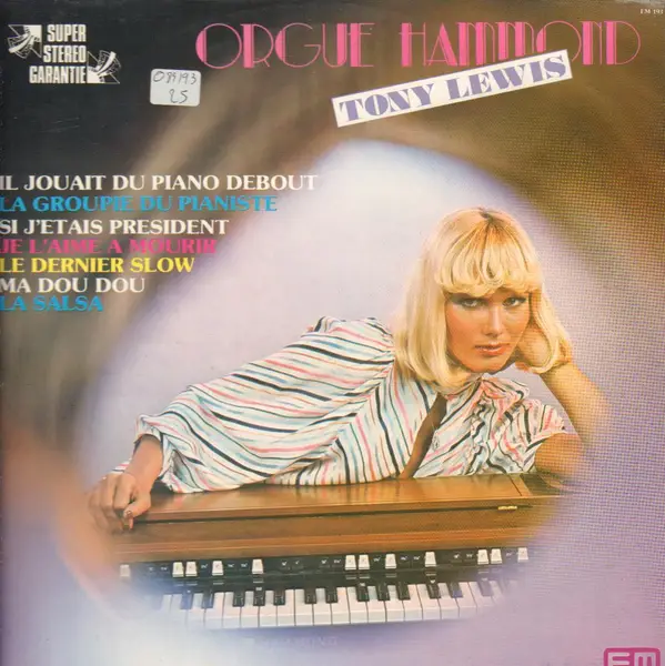 MICHEL BERGER, CABREL A.O. - Orgue Hammond - Tony Lewis - Disque Maxi x 1