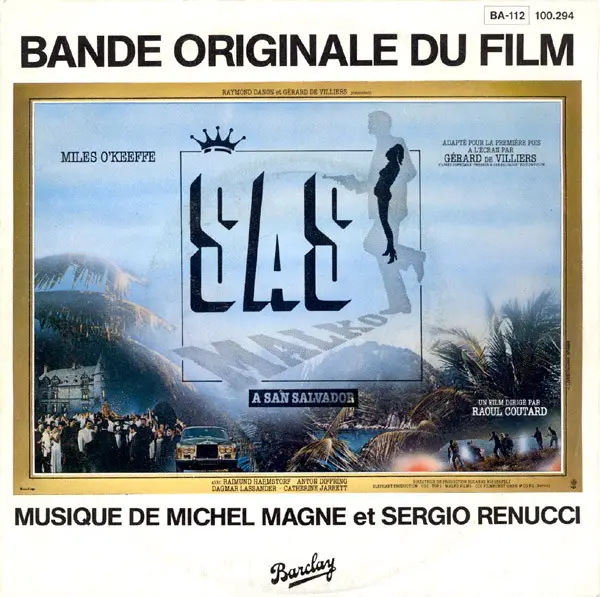 MICHEL MAGNE ET SERGIO RENUCCI - Bande Originale Du Film 'S.A.S. A San Salvador' - Disque 45T x 1