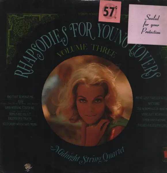 MIDNIGHT STRING QUARTET - Rhapsodies For Young Lovers Volume Three - LP