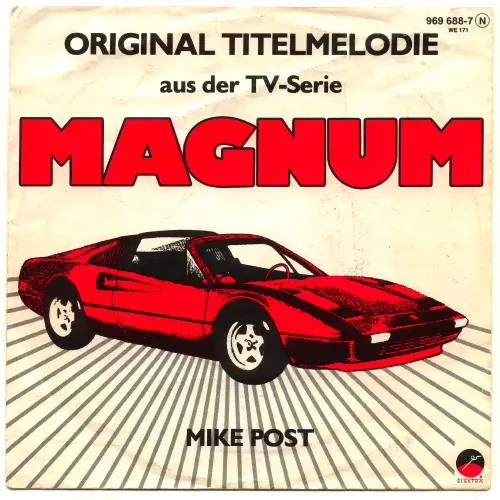 MIKE POST - Original Titelmelodie Aus Der TV-Serie Magnum - Disque 45T x 1