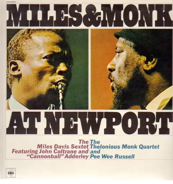 MILES DAVIS SEXTET & THELONIOUS MONK QUARTET - Miles & Monk At Newport - Disque 33T