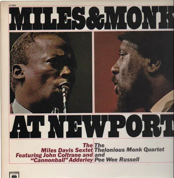 MILES DAVIS SEXTET & THELONIOUS MONK QUARTET - Miles & Monk At Newport - Disque 33T