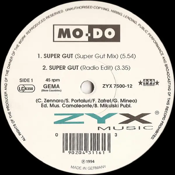 MO-DO - Super Gut - Disque Maxi x 1