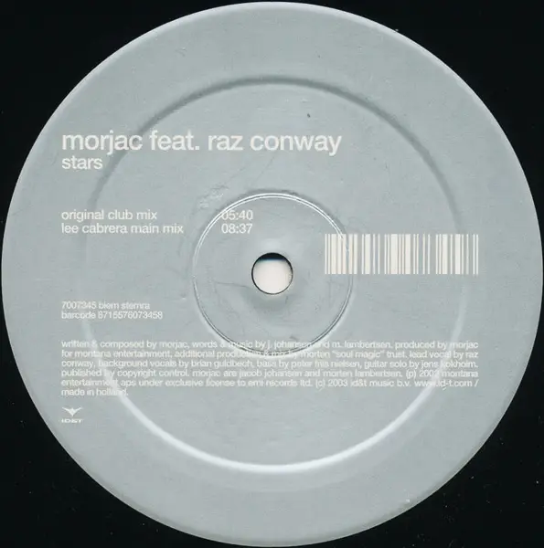 MORJAC FEAT. RAZ CONWAY - Stars - 12 inch x 1