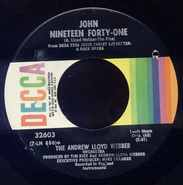 MURRAY HEAD WITH THE TRINIDAD SINGERS - Superstar / John Nineteen Forty-One (SPLIT) - 7inch x 1