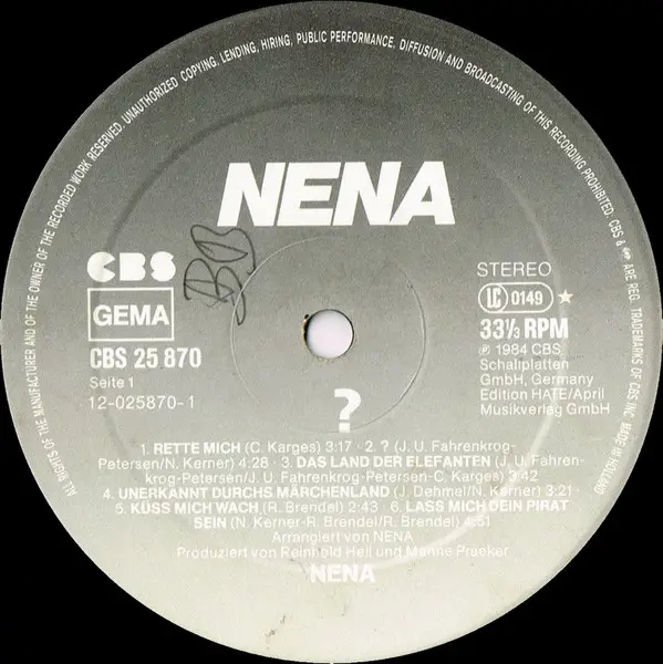 Nena ? (Fragezeichen)