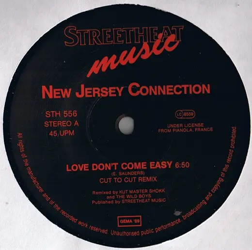 NEW JERSEY CONNECTION, THE NEW JERSEY CONNECTION - Love Don't Come Easy - 12 inch x 1