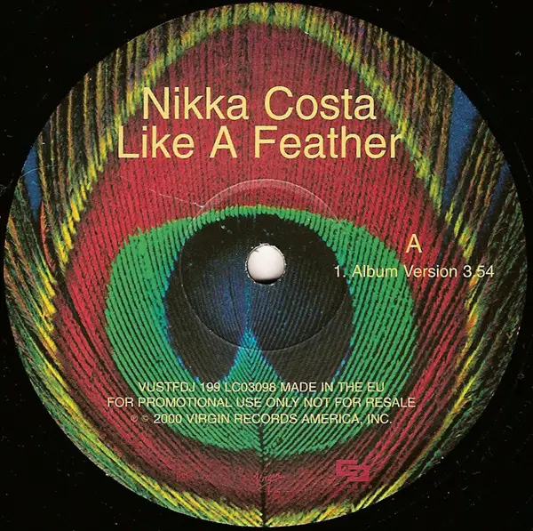 NIKKA COSTA - Like A Feather - Disque Maxi x 1