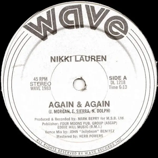 NIKKI LAUREN - Again & Again - Disque Maxi x 1