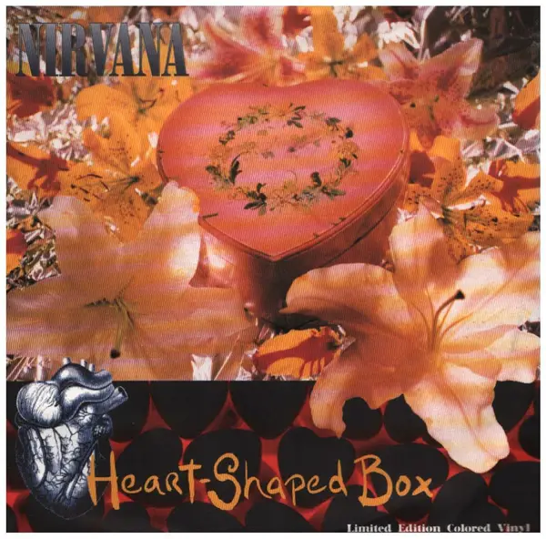 NIRVANA - Heart-Shaped Box (RED TRANSPARENT/ INCL STICKER) - Disque 45T x 1