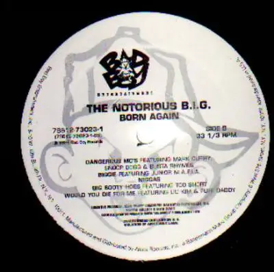 NOTORIOUS B.I.G. - Born Again (PROMO / DISC 2 ONLY) - Disque 33T x 2