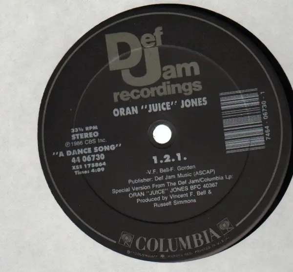 ORAN 'JUICE' JONES - 1.2.1. - Disque Maxi x 1