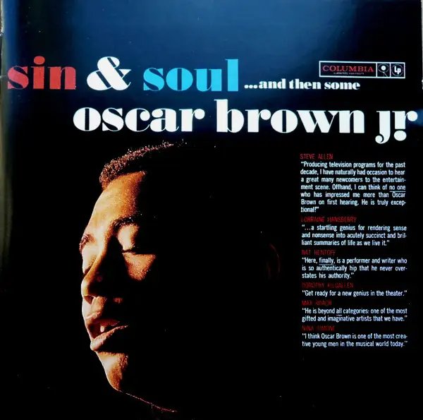 OSCAR BROWN JR. - Sin & Soul...And Then Some - Disque CD