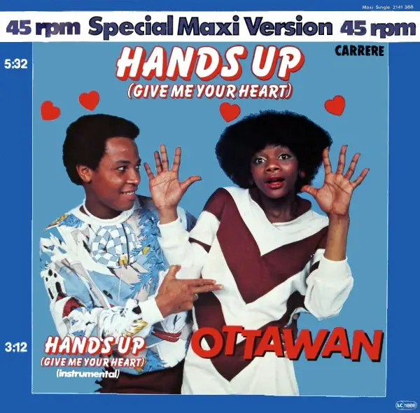OTTAWAN - Hands Up (Give Me Your Heart) - Disque Maxi x 1