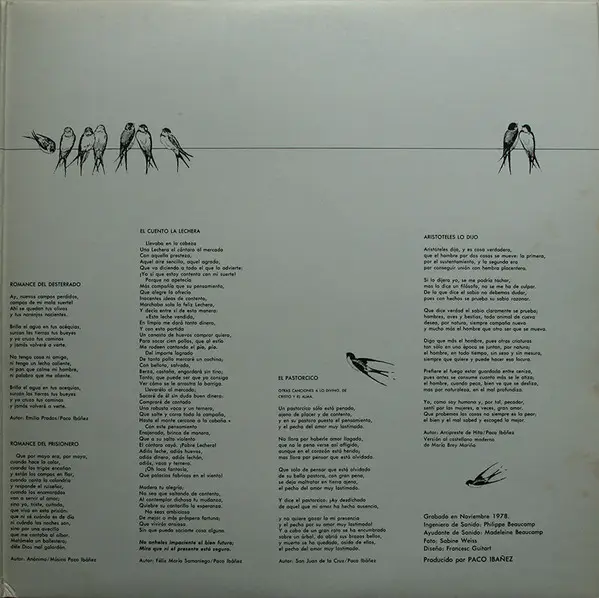 Paco Ibañez A Flor De Tiempo (GATEFOLD)