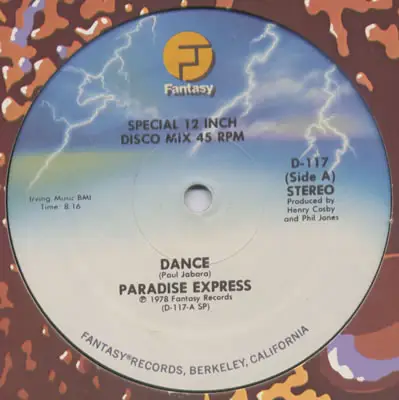 PARADISE EXPRESS - Dance / Poinciana - Disque Maxi x 1