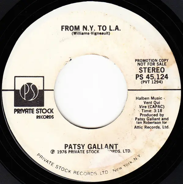 Patsy Gallant vinyl, 322 LP records & CD found on CDandLP