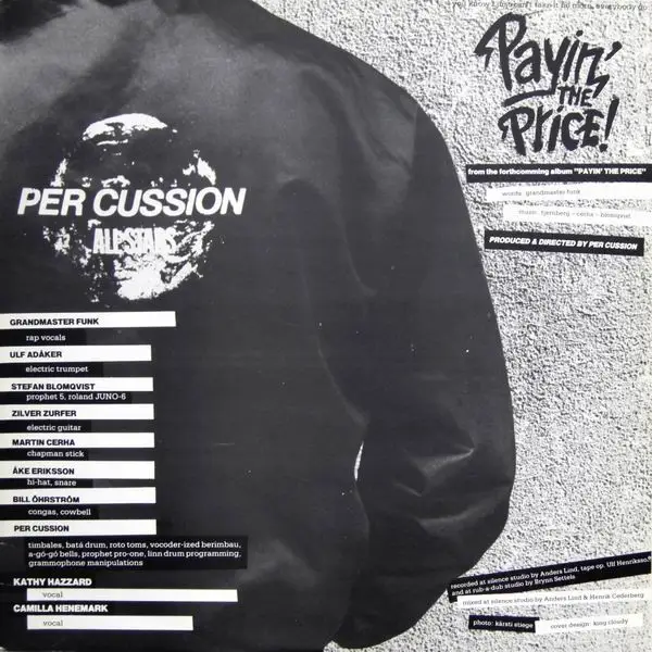 PER CUSSION ALL STARS - Payin' The Price! - Disque Maxi x 1
