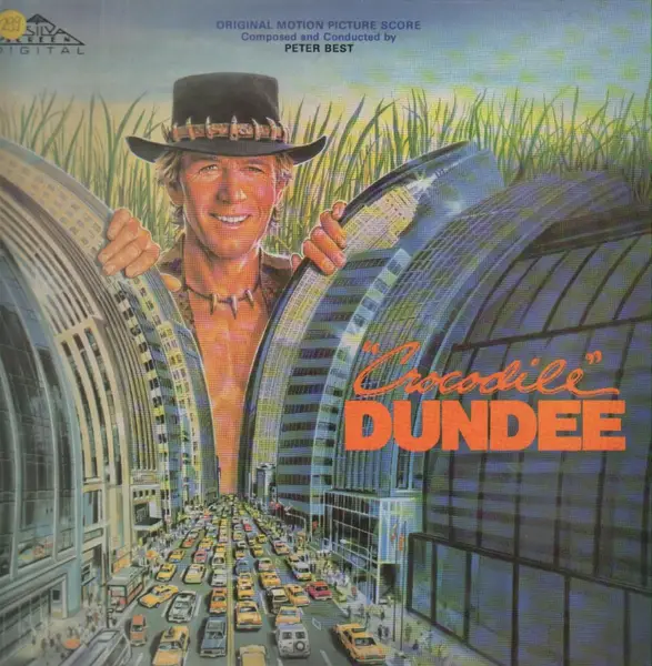 PETER BEST - 'Crocodile' Dundee - Original Motion Picture Score - LP