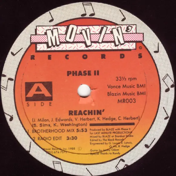 PHASE II - Reachin' - 12 inch x 1