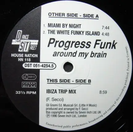 PROGRESS FUNK - Around My Brain - 12 inch x 1