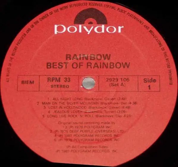 Rainbow The Best Of Rainbow