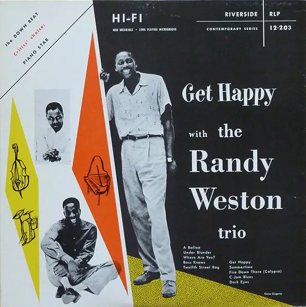 RANDY WESTON TRIO - Get Happy With The Randy Weston Trio - Disque 33T