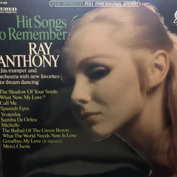 RAY ANTHONY - Hit Songs To Remember - LP
