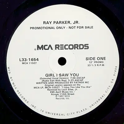 RAY PARKER, JR., RAY PARKER JR. - Girl I Saw You - Disque Maxi x 1