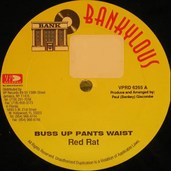 RED RAT / ANGEL DOOLAS & CAPTAIN BARKEY - Buss Up Pants Waist / 2 X 4 (STILL SEALED) - 12 inch x 1