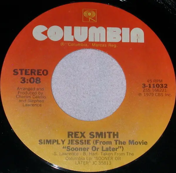 REX SMITH - Simply Jessie (COMPANY SLEEVE) - 7inch x 1