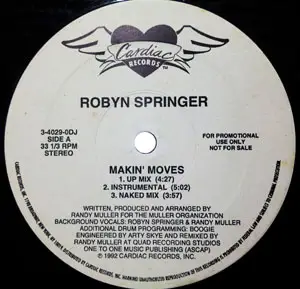 ROBYN SPRINGER - Makin' Moves - Disque Maxi x 1
