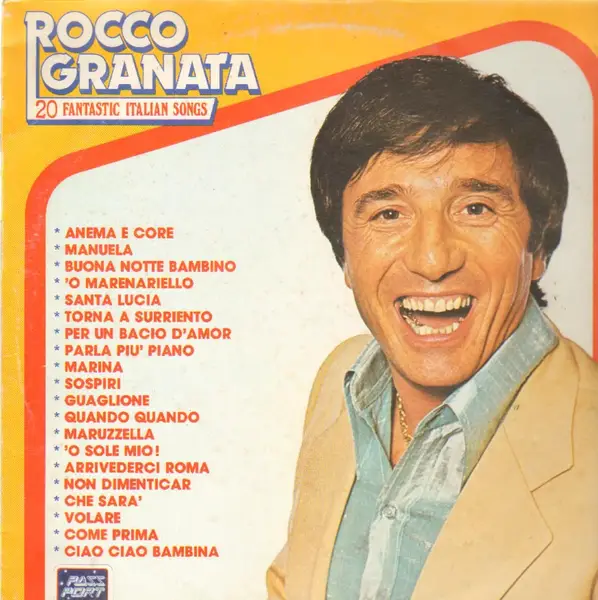 ROCCO GRANATA - 20 Fantastic Italian Songs - Disque 33T