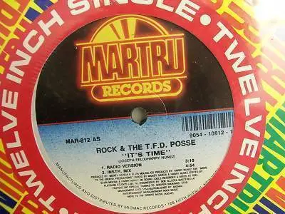 ROCK & THE T.F.D. POSSE - It's Time - 12 inch x 1