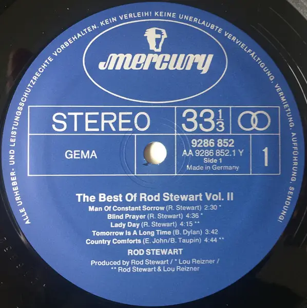 Rod Stewart The Best Of Rod Stewart Vol. 2