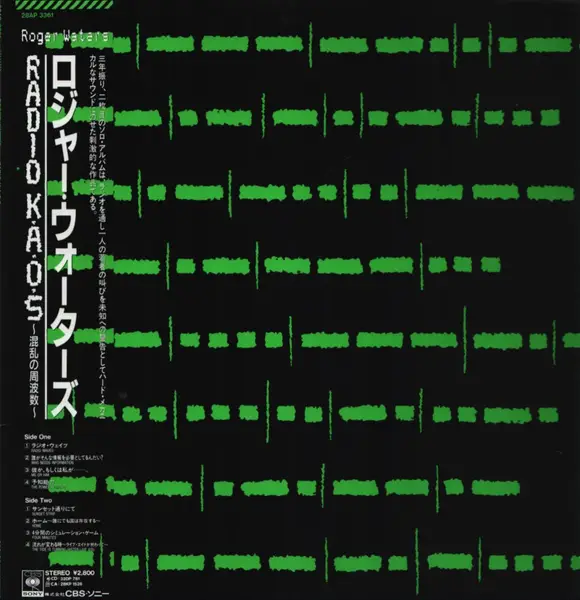 ロジャーウォーターズ　レコード　radio kaos LP Roger Waters Radio k a o s (Vinyl Records, LP, CD) on CDandLP