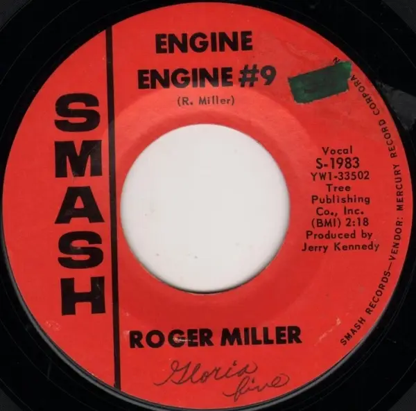 ROGER MILLER - Engine Engine #9 / The Last Word In Lonesome Is Me - 7inch x 1