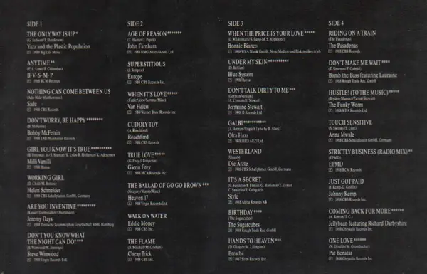 SADE, MILLI VANILLI, STEVE WINWOOD, HEAVEN 17 A.O. - 32 Monster Hits (NO COVER, ONLY RECORD 2) - LP x 2