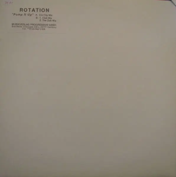 ROTATION - Pomp It Up - Disque Maxi x 1