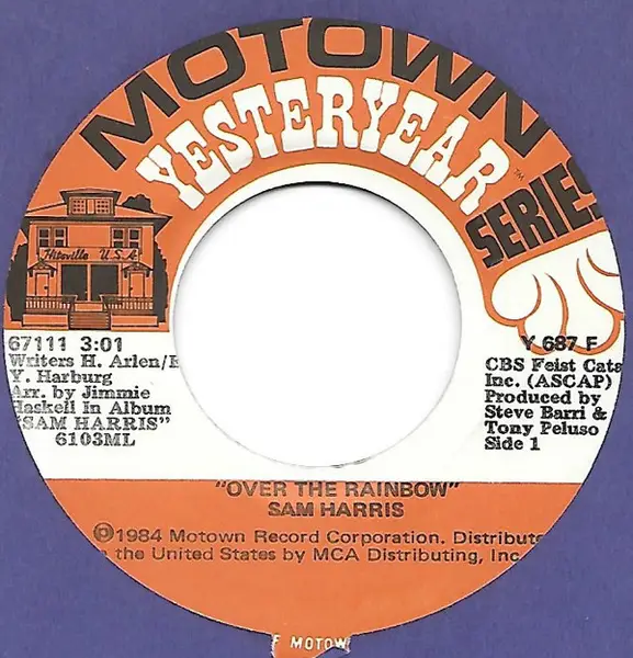 SAM HARRIS - Over The Rainbow / Sugar Don't Bite - 7inch x 1
