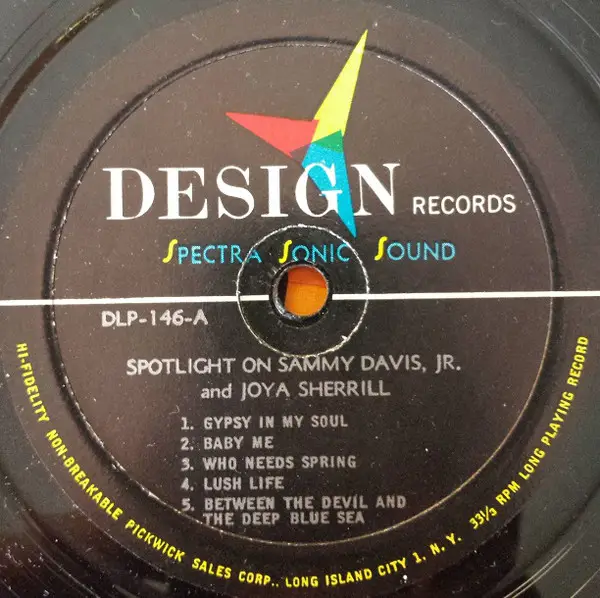 SAMMY DAVIS JR. , JOYA SHERRILL - Spotlight On Sammy Davis Jr. And Joya Sherrill - Disque 33T