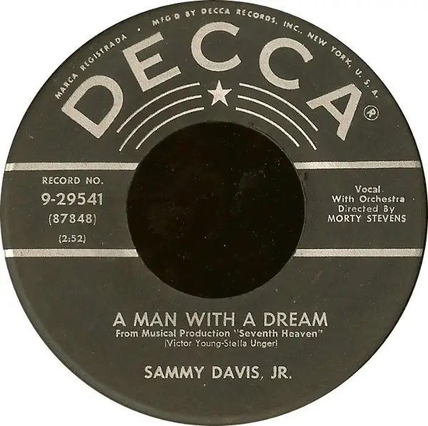 SAMMY DAVIS JR. - A Man With A Dream - 7inch x 1