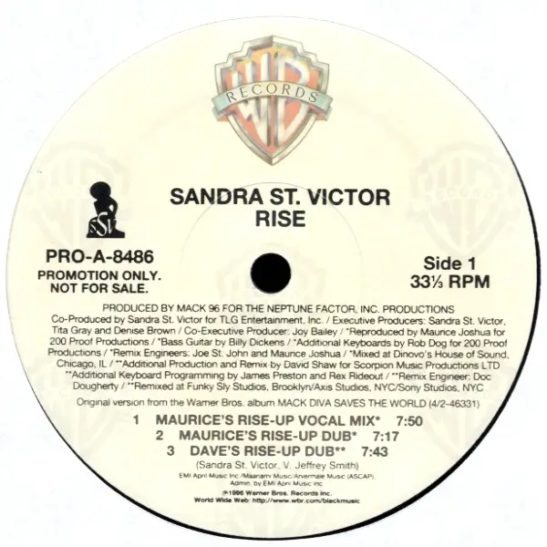 SANDRA ST. VICTOR - Rise - 12 inch x 1