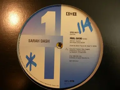 SARAH DASH - Feel Good - Disque Maxi x 1
