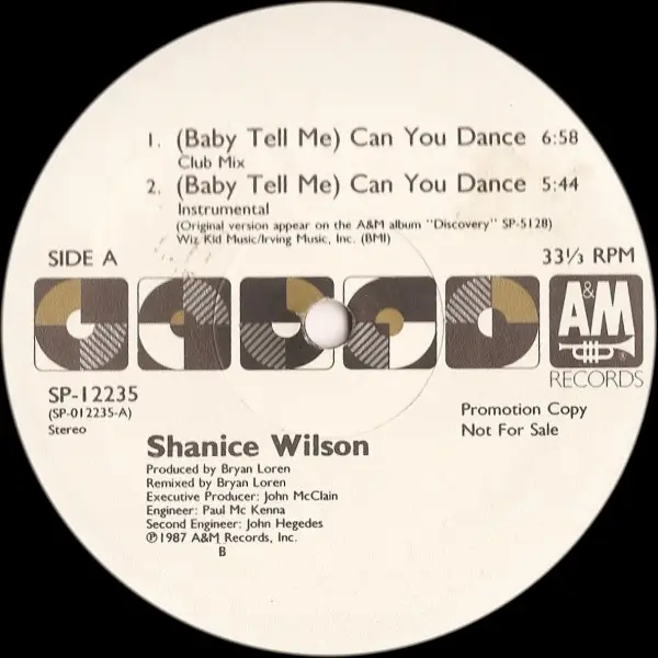SHANICE WILSON, SHANICE - (Baby Tell Me) Can You Dance - Disque Maxi x 1