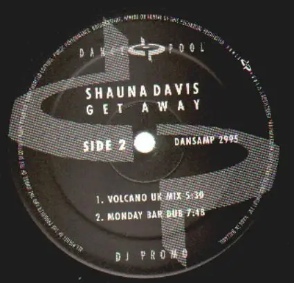 SHAUNA DAVIS - Get Away (DJ PROMO!) - Disque Maxi x 1