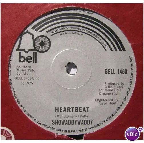 Showaddywaddy Heartbeat (SOLID CENTRE)