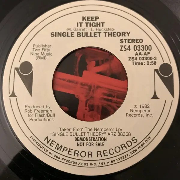 SINGLE BULLET THEORY - Keep It Tight - 7inch x 1
