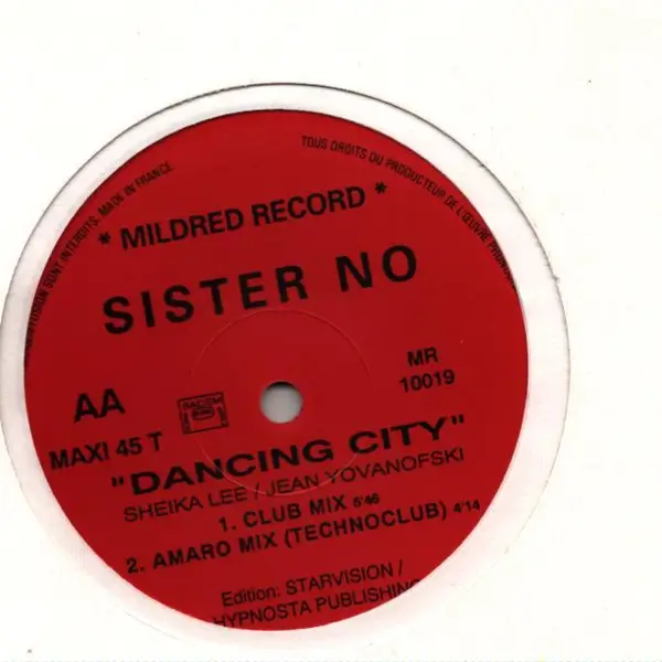 SISTER NO - Dancing City - Disque Maxi x 1